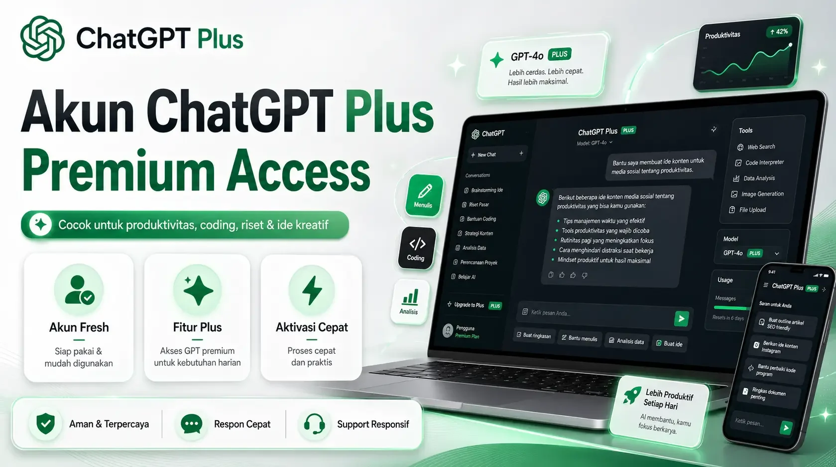 Thumbnail produk Chatgpt AI 5.6 Plus Private 1 Bulan